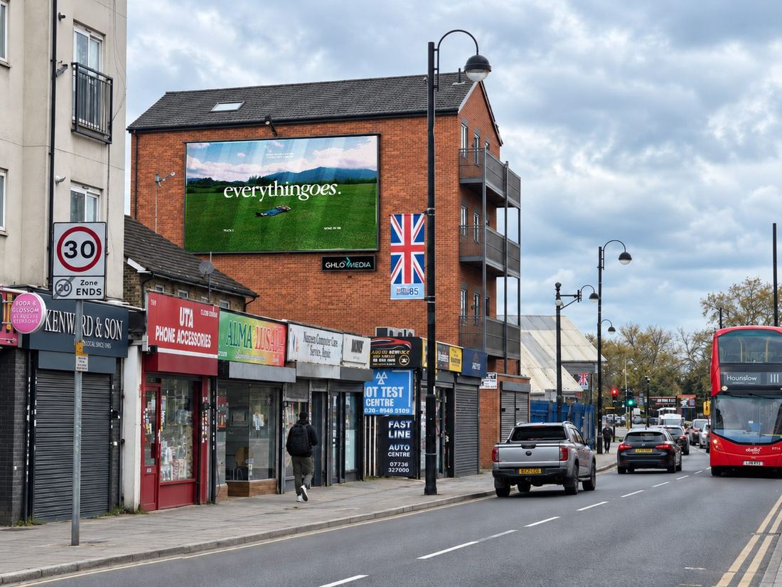 West London high street frontage